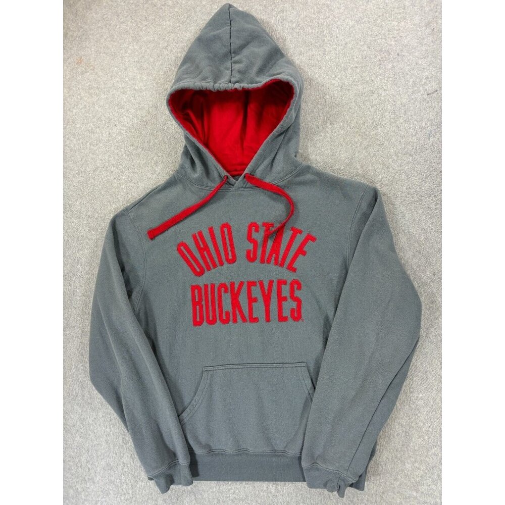 Ohio‎ State Buckeyes Stitched Campus Hoodie Sweatshirt (Men's Large) Gray